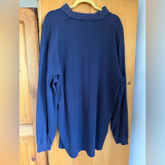 Polo Ralph Lauren Men's Longsleeve Polo Navy Blue Size XXL Classic Layer Fall - Picture 2 of 8
